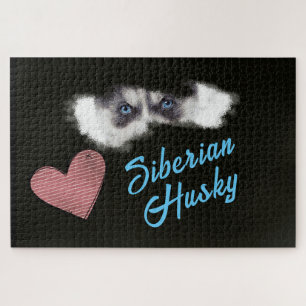 Siberian Husky Eyes Solid Color 1000 piece Jigsaw Jigsaw Puzzle