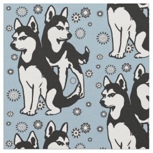 Siberian Husky fabric