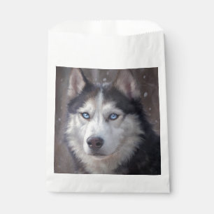 Siberian Husky Favor Bag