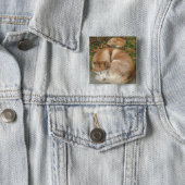 Siberian Husky & German Klein Spitz Pomeranian Pinback Button (In Situ)