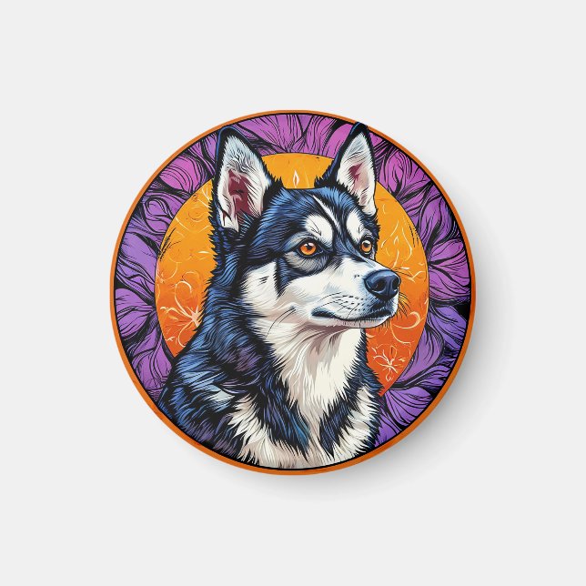 Siberian Husky Gift Magnet (Front)