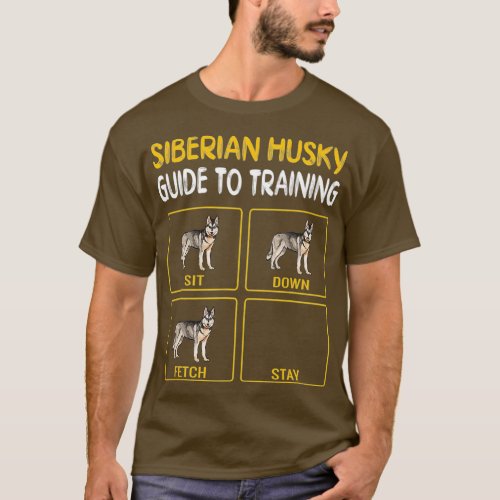 Siberian Husky Guide To Training Dog Obedience T_Shirt