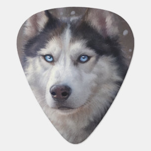 Siberian Husky Guitar Pick