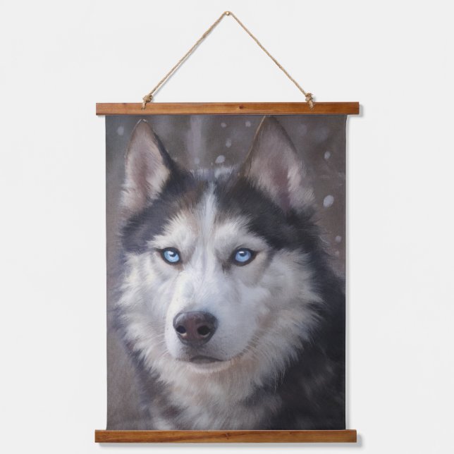Siberian Husky Hanging Tapestry (Front)