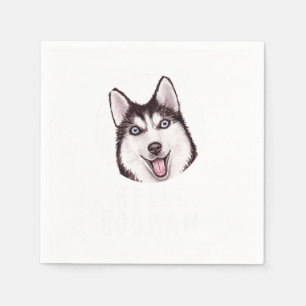 Siberian Husky Head Dog Breed Animal Pet Lover Gif Napkins