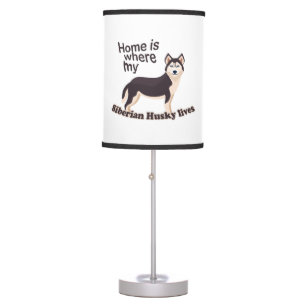 Siberian Husky Home Table Lamp
