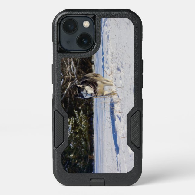Siberian Husky In The Snow Otterbox iPhone Case (Back)