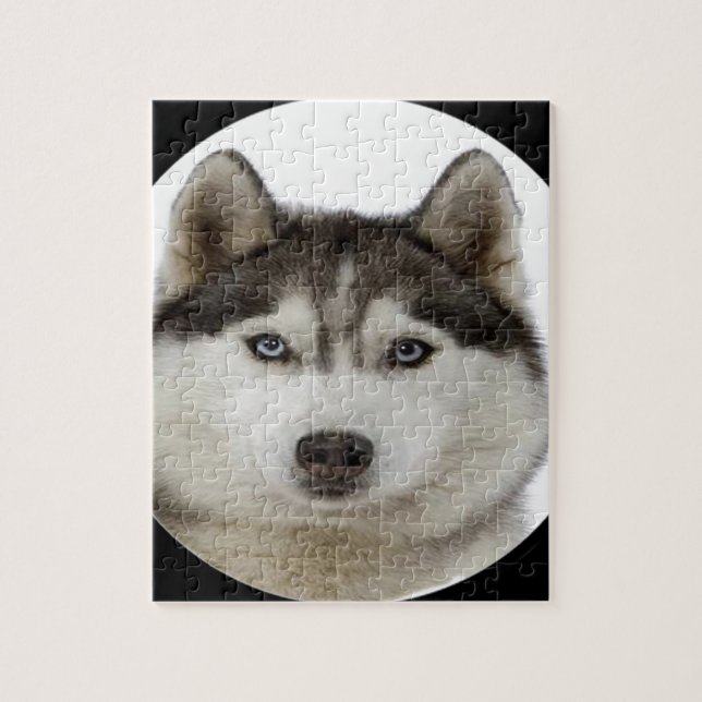"Siberian Husky" Jigsaw Puzzle (Vertical)
