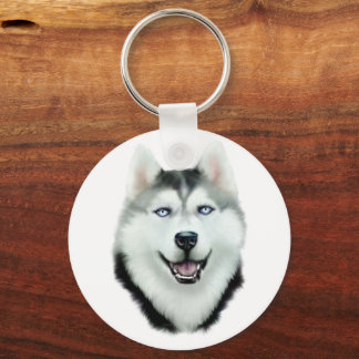 Siberian Husky Keychain