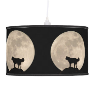 Siberian Husky Lamp Full Moon Husky Floor Lamp