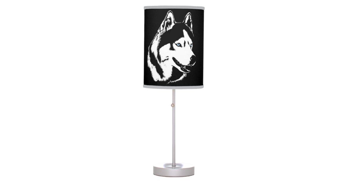 Siberian Husky Lamp Full Moon Husky Lamps Gifts Zazzle Com