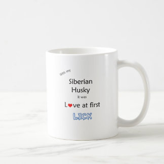 Siberian Husky Lick Design Coffee Mug