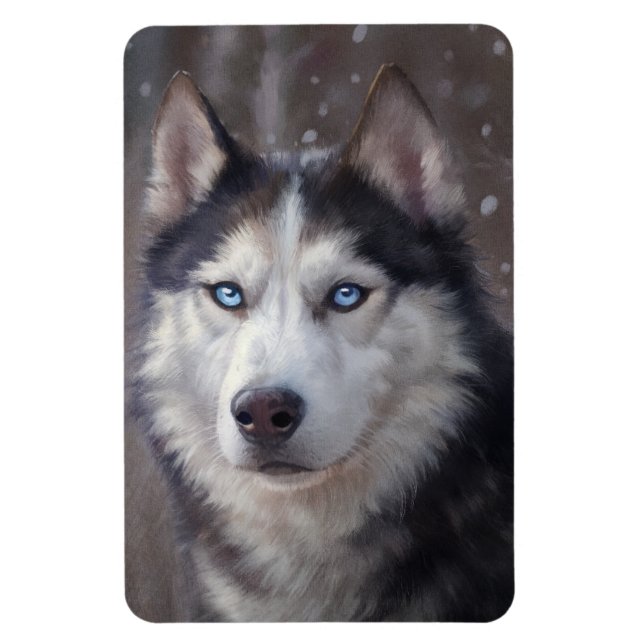 Siberian Husky Magnet (Vertical)