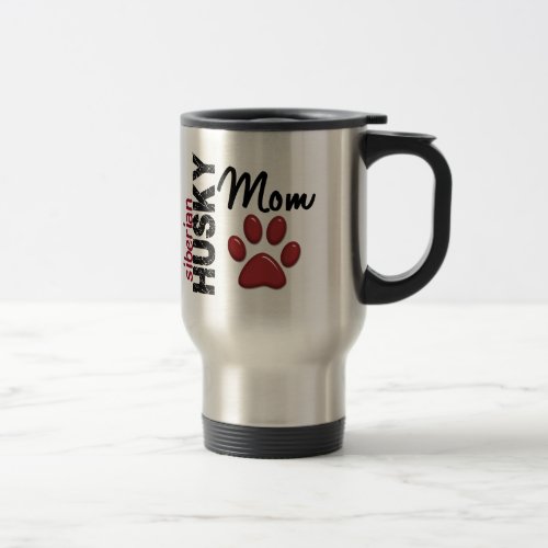 Siberian Husky Mom 2 Travel Mug