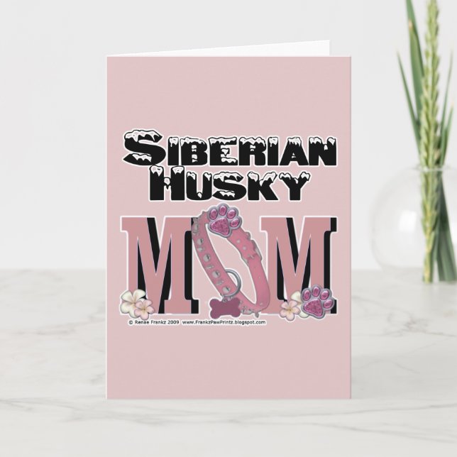 Siberian Husky MOM Card (Front)