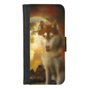 SIBERIAN HUSKY MOON KINGDOM iPhone 8/7 WALLET CASE