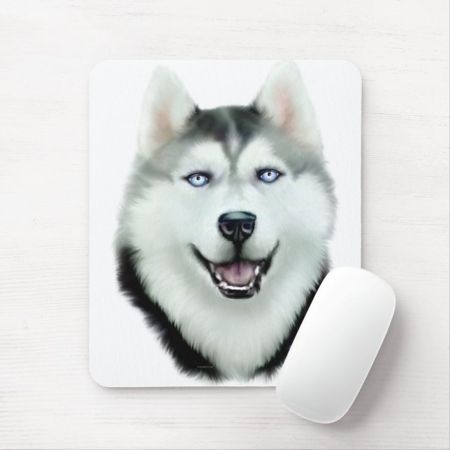Siberian Husky Mouse Pad (With Mouse)