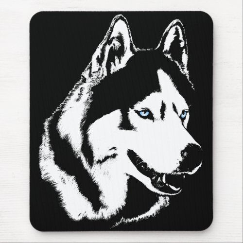 Siberian Husky Mousepad Gifts Malamute Sled Dogs