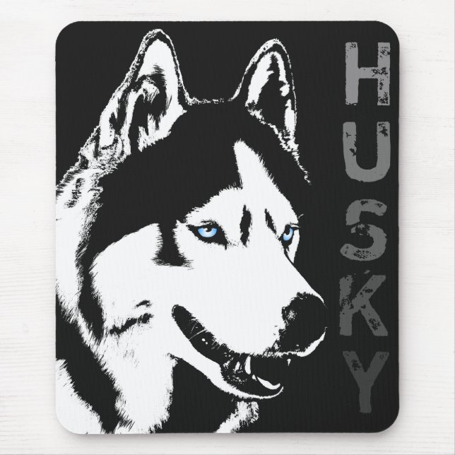 Siberian Husky Mousepad Husky Mousepads & Gifts (Front)