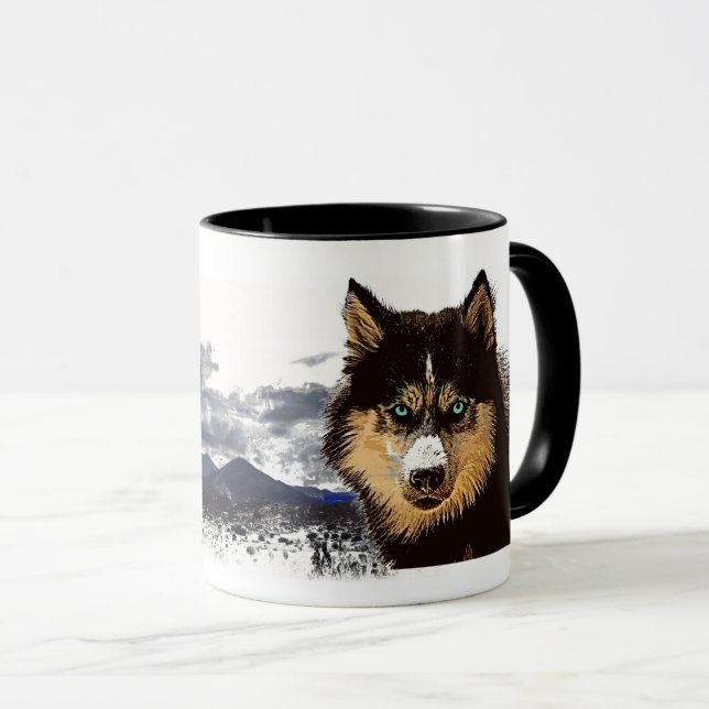 Siberian Husky Mug (Front Right)
