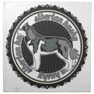 Siberian Husky Napkin