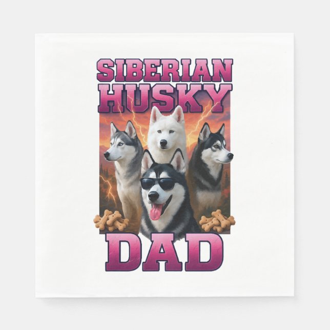 Siberian Husky    Napkins (Front)