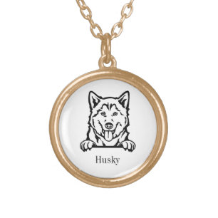 Siberian Husky necklace