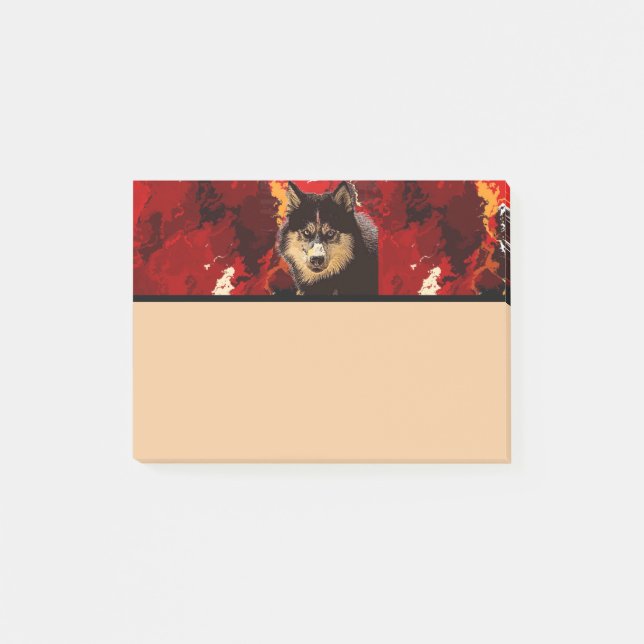 Siberian Husky Noes Post-it Notes (Front)