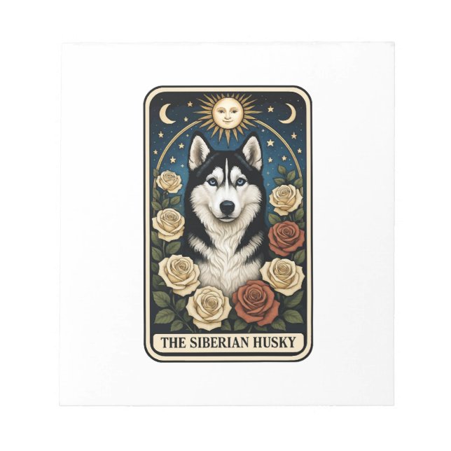 Siberian Husky Notepad (Front)