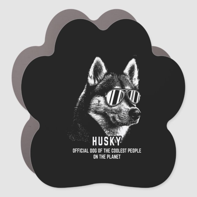 Siberian Husky Official Dog Of  Coolest Car Magnet (Front)