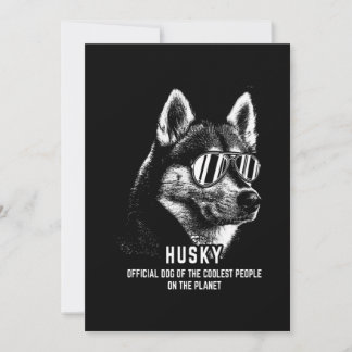 Siberian Husky Official Dog Of Coolest Holiday Card