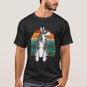 Siberian Husky Owner Pet Animal Dog  Retro Husky T-Shirt