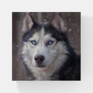 Siberian Husky Paperweight