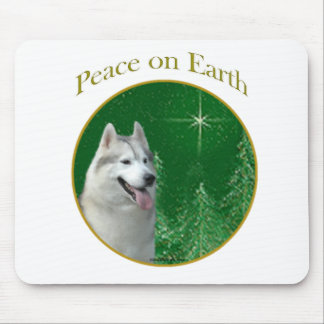 Siberian Husky Peace Mouse Pad