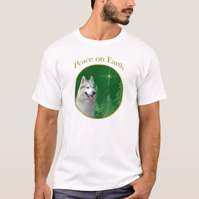 Siberian Husky Peace T-Shirt (Front)