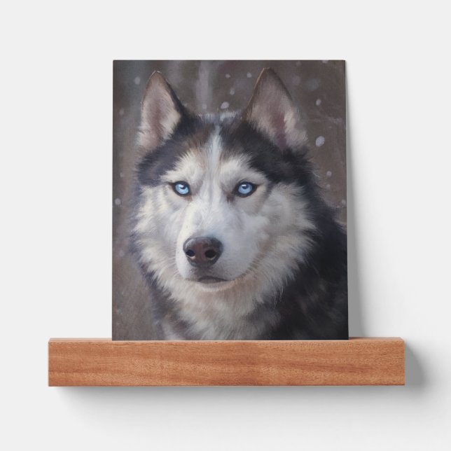 Siberian Husky Picture Ledge (Front)