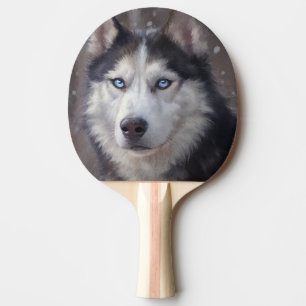 Siberian Husky Ping Pong Paddle