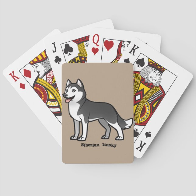 Siberian Husky Poker Cards (Back)