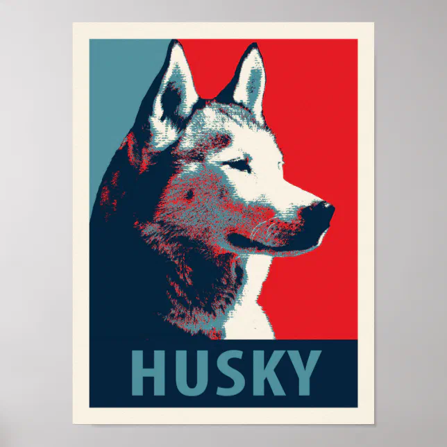 Siberian Husky Political Parody Poster | Zazzle