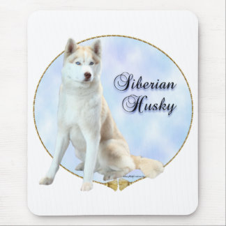 Siberian Husky Portrait Mouse Pad