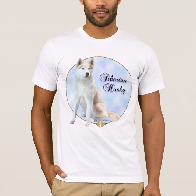 Siberian Husky Portrait T-shirt (Front)