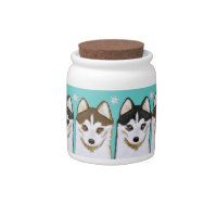 Husky cookie outlet jar