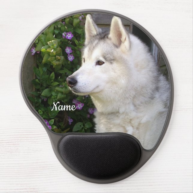 Siberian Husky Puppy Dog Gel Mouse Pad (Front)