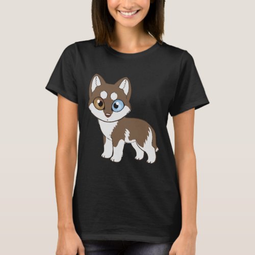 Siberian Husky Red T_Shirt