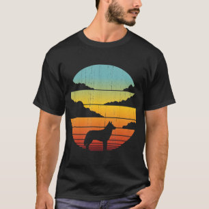 Siberian Husky Retro Vintage 60s 70s Sunset Dog Lo T-Shirt