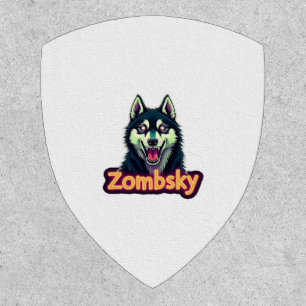 Siberian Husky Sibe Zombie Dog Halloween Essential Patch
