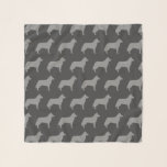 Siberian Husky Silhouettes Pattern Scarf<br><div class="desc">Husky Lover's Scarf</div>