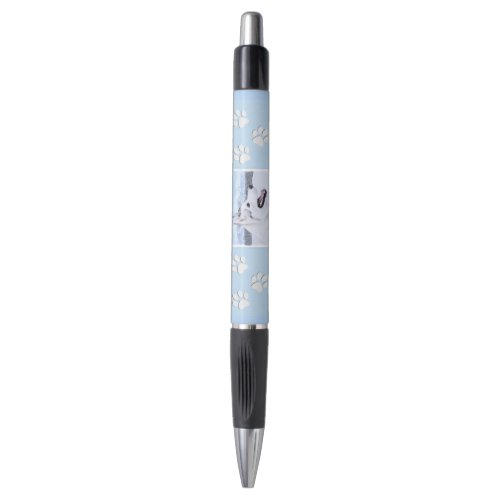 Siberian Husky Silver and White Painting Dog Art Pen