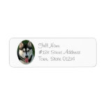 Siberian Husky Sled Dog Return Address Label