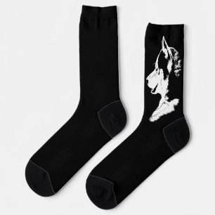 Siberian Husky Socks Husky Pup Socks Customize